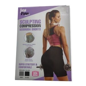 Total Vision Sculpting Compression Bermuda Shorts Women’s L NIB